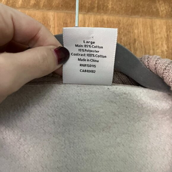 Varley | Tunic Zip-Up Sweatshirt with Cinched-Waist | Camel, Large - Picture 4 of 8